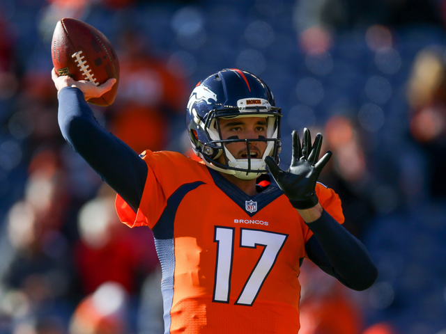 Broncos cut fan favorite Kyle Sloter. Osweiler on way back
