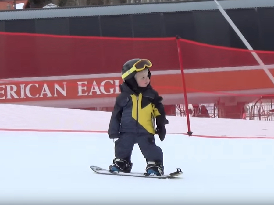 Stop everything and watch this toddler snowboard like a boss Denver7