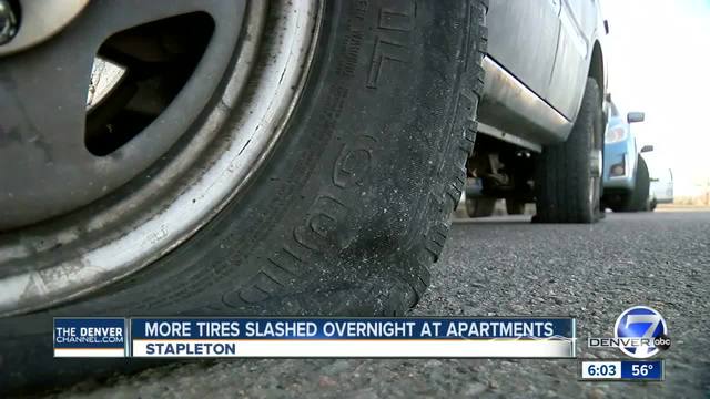 Continuing tire slashing drains wallets of Denver renters