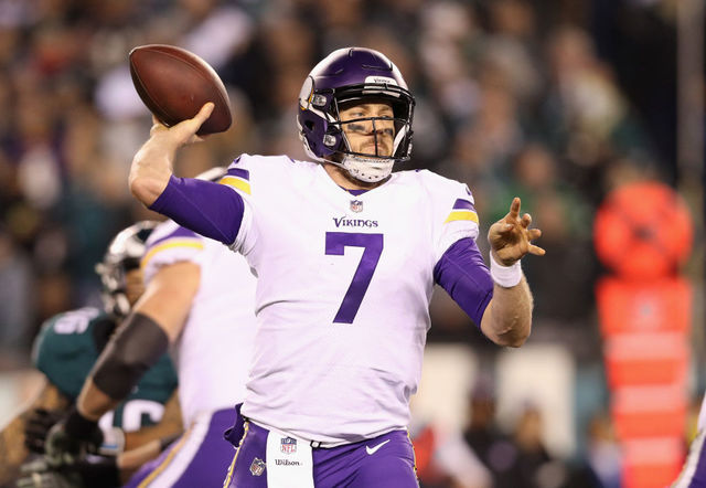 Philadelphia Pa January 21 Case Keenum 7 Of The Minnesota Vikings Looks To Pass Against The Philadelphia Eagles During The Second Quarter In The Nfc Philadelphia Pa January 21 Case Keenum 7 Of The Minnesota Vikings Looks To Pass Against The Philadelphia Eagles During The Second Quarter In The Nfc
