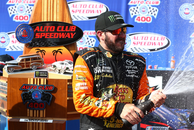Martin Truex Jr. grabs 1st win of NASCAR season at Fontana
