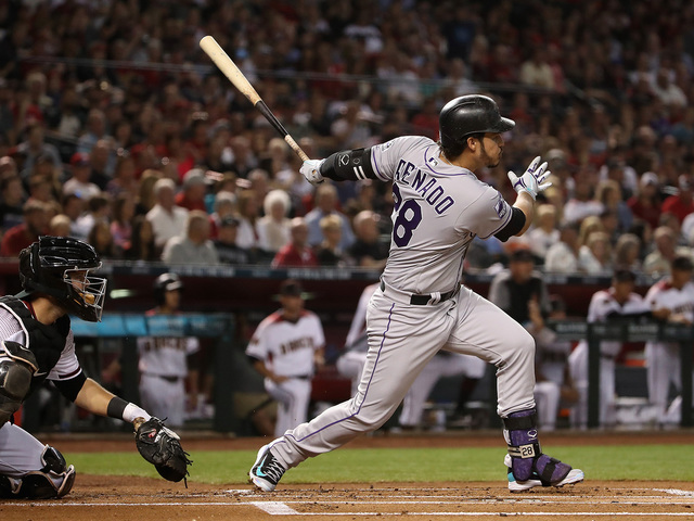 Lamb's 4 RBIs help D-backs open with 8-2 win over Rockies