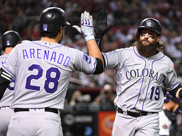 Blackmon homers twice, Rockies beat Diamondbacks 2-1