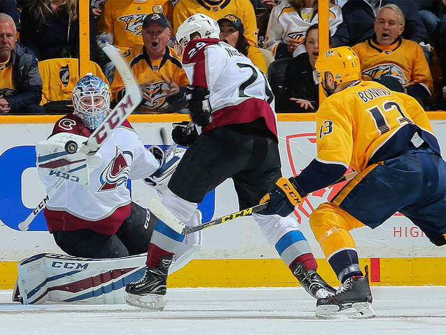 Predators take 2-0 lead after holding off Avalanche 5-4