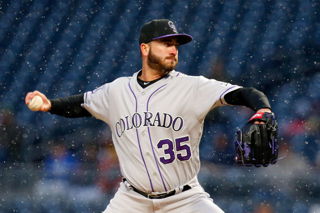 Rockies' Bettis, 3 relievers shut out Bucs at snowy PNC Park