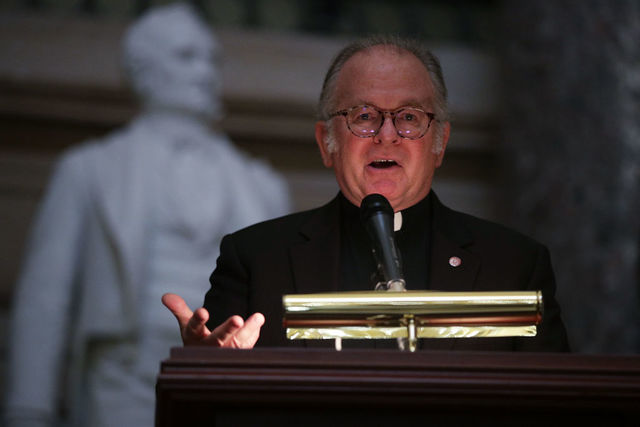 Ryan says House chaplain will stay in job