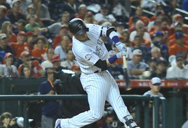 Trevor Story of the Rockies hit a home run, but the American League slugged it's way to an 8-6 win