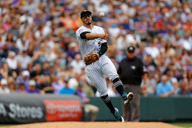 Cuevas lines 2-run single in 8th, Rockies beat Giants 9-8