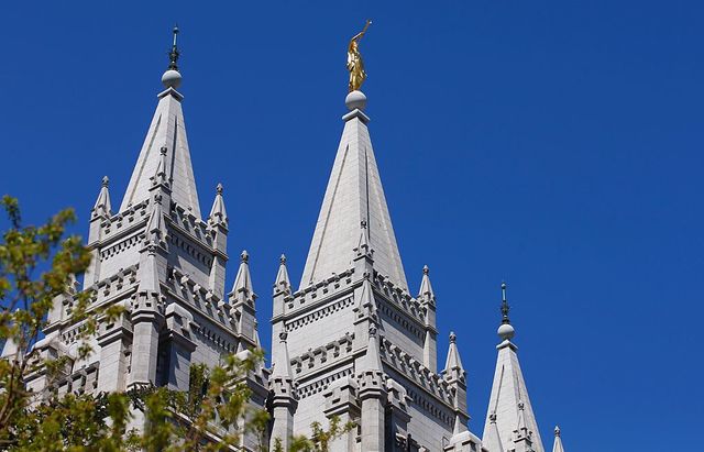 Colorado woman suing over rape by Mormon leader speaks at his church