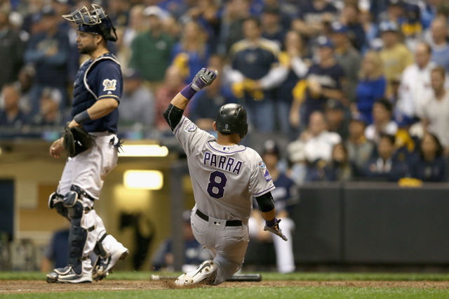 Rockies put Parra in lineup to replace Dahl for Friday's NLDS Game 2 against Brewers